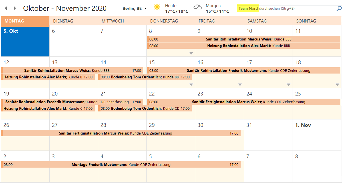 ICalendar Outlook Und Google Kalender