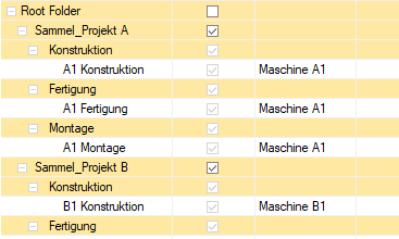Portfolio mit Sammelprojekten in Rillsoft